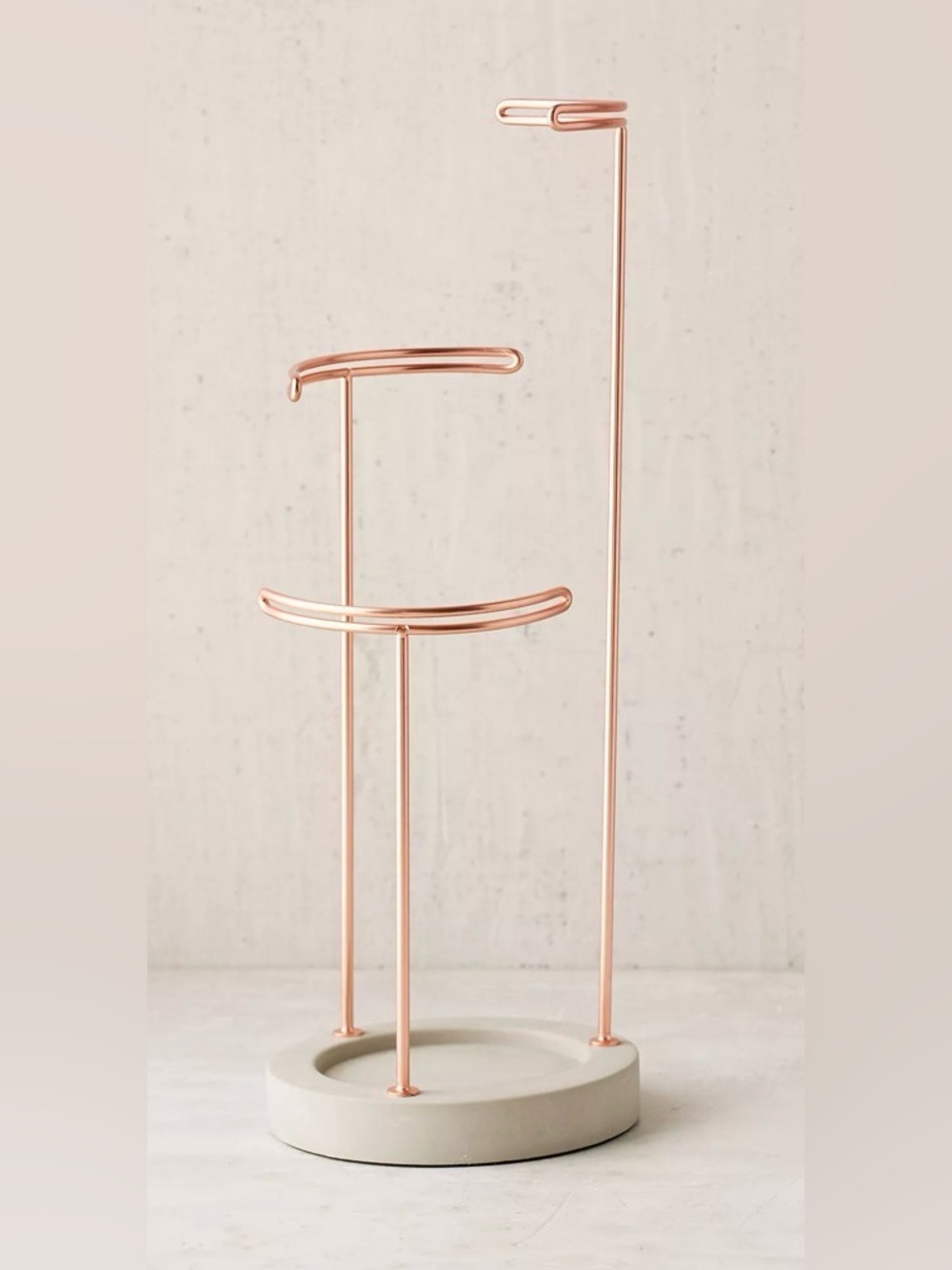 ♥️ Minimal Jewelry Stand in Rose Gold and Cream